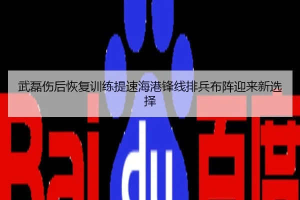 武磊伤后恢复训练提速海港锋线排兵布阵迎来新选择