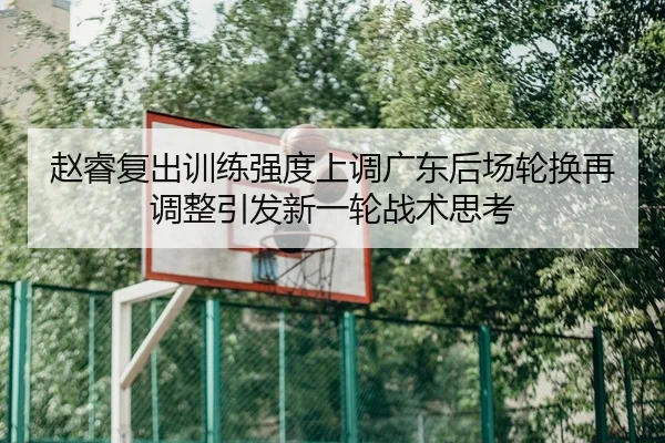 赵睿复出训练强度上调广东后场轮换再调整引发新一轮战术思考
